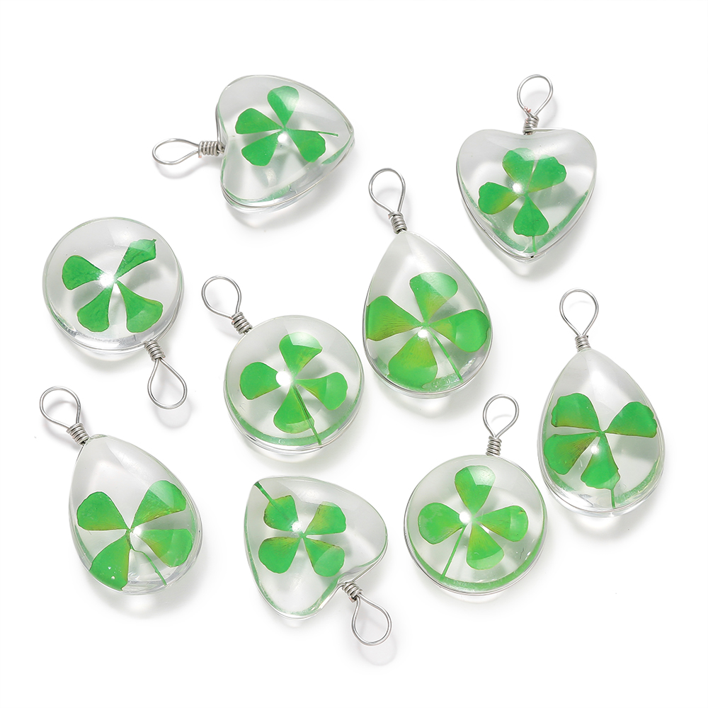 5pcs Green Lucky Four Leaf Clo - Red Clover Flower review and price