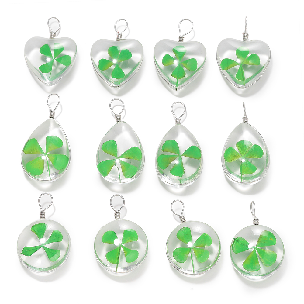 5pcs Green Lucky Four Leaf Clo - Red Clover Flower review and price